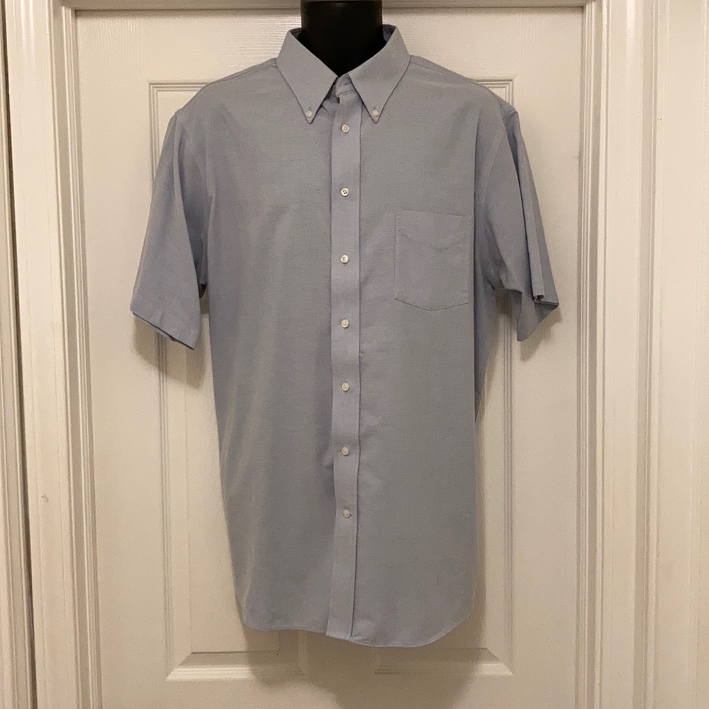 Blue Stafford Dress Shirt Short Sleeve
